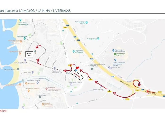 Terassas- Playa De Americas - Tenerife- Espagne Плайя-де-лас-Амерікас